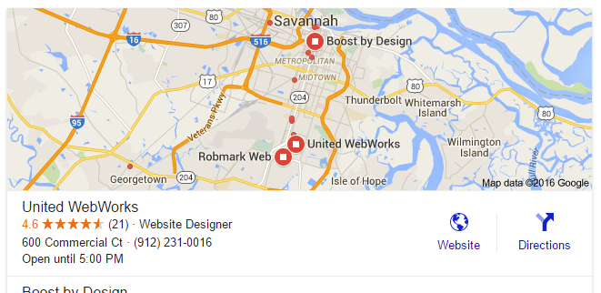 Local SEO United WebWorks Savannah GA